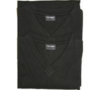 OLYMP Lot de 2 t-shirts à col en V pour homme - Noir - XX-Large