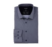 Olymp Luxor 24/Seven Chemise à Manches Longues pour Homme, Impression rotative sur Jersey, Coupe Moderne, New Kent, Marine 18, 42