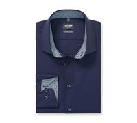 OLYMP Luxor 24/Seven Chemise à manches longues pour homme, sergé, 465, coupe moderne, 20,19 Global Kent, Marine 18., 44