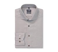 OLYMP Luxor Chemise à manches longues pour homme, faux uni, 054, coupe moderne, 21,16 Royal Kent, Marron 28., 47 grande taille