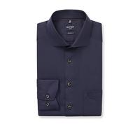 OLYMP Luxor Chemise à manches longues pour homme, jacquard, 465, coupe moderne, 20,16, Royal Kent, Bleu nuit 14, 42