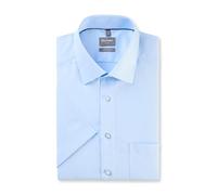 OLYMP Luxor Chemise d'affaires à manches courtes pour homme, fausse unie, coupe confortable, taille 20,13 New Kent, Bleu 11., 42