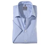 OLYMP Luxor Comfort Fit Chemise à manches mi-longues avec col New Kent à carreaux Bleu clair - Bleu - 46