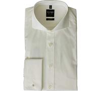 Olymp - Niveau Élégant 5-Shirt Blanc / Bleu Clair / Beige Taille 38-44 [Textiles] - Blanc - 38