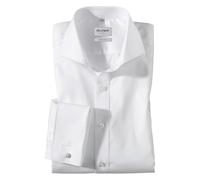 Olymp - Niveau Élégant 5-Shirt Blanc / Bleu Clair / Beige Taille 38-44 [Textiles] - Blanc - 42