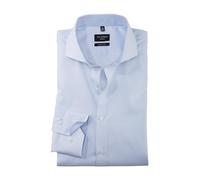 OLYMP No. Six Chemise à manches longues pour homme Rayures blanches, super slim, col requin