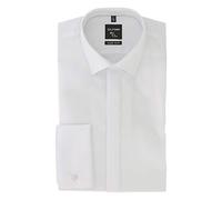 OLYMP No. Six Chemise à manches longues ultra slim avec manchette enveloppante Blanc Taille 38, Blanc., 38