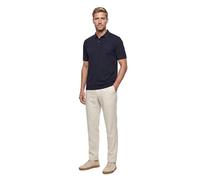 OLYMP Polo à manches courtes décontracté pour homme, uni, coupe droite, Marine 18., XL