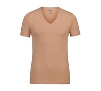 OLYMP - T-shirt - Col chemise italien - Manches courtes - Homme Blanc Weiß 50 - Beige - M