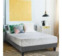 OLYMPE - Ensemble matelas Eupraxie avec sommier en bois - 160x200 cm