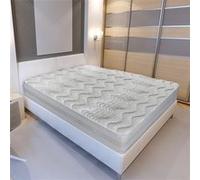 OLYMPE - Ensemble matelas Naxos avec sommier en bois - 160 x 200 cm G