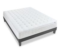 Ensemble matelas et sommier Olympe Literie - Ensemble APOLLON 160x200 cm - Matelas Mémoire de forme + Sommier Bois - Ferme