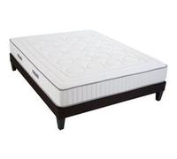- Ensemble CRISTAL 140x200 cm - Matelas Mémoire de forme + Sommier Bois