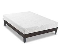 OLYMPE LITERIE - Ensemble EUPRAXIE 180x200 cm - Matelas Mémoire de forme + Sommier Bois G