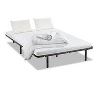 - Pack Prêt à dormir EGIO 140x190 cm - Matelas Latex Like + Sommier Métal + Accessoires