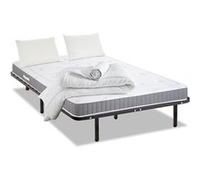 OLYMPE LITERIE - Pack Prêt à dormir INTUITION 140x190 cm - Matelas Mémoire de forme + Sommier Métal + Accessoires G