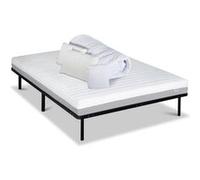 OLYMPE LITERIE - Pack Prêt à dormir VENUS 140x200 cm - Matelas Mousse Haute Densité + Sommier Métal + Accessoires