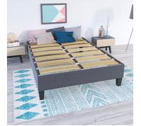 - Sommier en kit ERGOSTAR - Gris clair - 160x200 cm