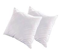 Olympe - Lot de 2 oreillers natura - duvet & plumes - mi-fermes - 60 x 60 cm Blanc