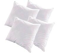 Olympe - Lot de 4 oreillers natura - duvet & plumes - mi-fermes - 65 x 65 cm Blanc G