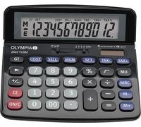 Olympia 2503 - Ordinateur de bureau - Calculatrice financière - 12 chiffres - batterie/solaire - noir - bleu - gris