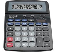 Olympia 2504 - Ordinateur de bureau - Calculatrice financière - 12 chiffres - batterie/solaire - noir - bleu - gris