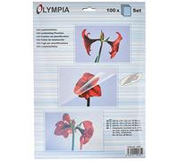 Olympia 9165 Pochettes de plastification à chaud, (20 x A4, 20 x A5, 20 x A6, 40 pochettes pour cartes de visite), 80 microns