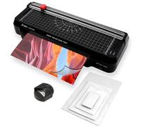 Olympia A 245 Combo Plastifieuse 4 en 1 | Plastifieuse à chaud et à froid | Kit de plastification pour A4 | Règle de coupe intégrée | Kit de plastification et arrondi d'angles | Temps de chauffe