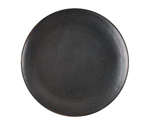 Olympia Assiette plate ronde Fusion 203 mm/8 pouces (lot de 6), Noir/Anthracite, Petites Assiettes, DR087