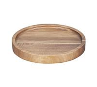 Olympia Assiettes rondes en bois d'acacia 150 mm - Robustes, durables, faciles à nettoyer, élégantes pour hôtel, restaurant, café, bar, bistrot