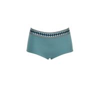 OLYMPIA Bas de bikini turquoise / noir / blanc, Taille M