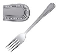 Olympia Bead Fourchettes à dessert (lot de 12), 185 (L) mm, acier inoxydable 18/0, finition hautement polie, passe au lave-vaisselle, restaurants, bars, bistros, cafés ou usage domestique, C128