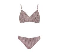 OLYMPIA Bikini beige / lie de vin / blanc, Taille L