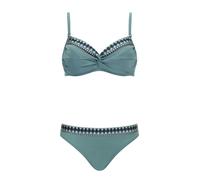 OLYMPIA Bikini marine / turquoise / blanc, Taille XL