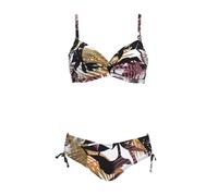 OLYMPIA Bikini olive / mauve / noir / blanc, Taille M