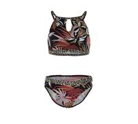 OLYMPIA Bikini olive / rose ancienne / noir / blanc, Taille 128