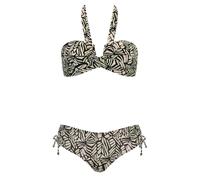 OLYMPIA Bikini vert clair / noir / blanc cassé, Taille L