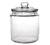Olympia Biscotti Pot à biscuits avec couvercle 3,8 litres, verre transparent, taille : 252 (H) x 200 (Dia) mm, Style vintage, passe au lave-vaisselle, GG925