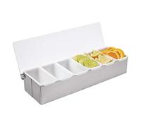 Olympia Boîte à compartiments K489, 6 compartiments amovibles pour un nettoyage rapide et facile, Support en acier inoxydable