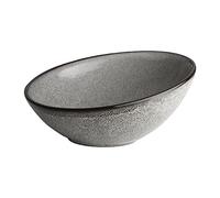 Olympia Bol / saladier incliné Mineral, 175 mm / 7 pouces (lot de 6), gris, porcelaine vitrifiée, certifié BS4034, DF177