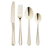Olympia Buckingham Lot de 12 cuillères à dessert Champagne doré | Design élégant et durable qui améliore le service de thé, de café et de dessert dans les environnements commerciaux très