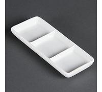 Plat à 3 compartiments blanc