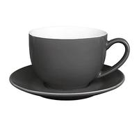 Olympia Cafe Lot de 12 tasses à café cappuccino en grès 340 ml (lot de 12), résistantes aux éclats, passent au lave-vaisselle, passent au micro-ondes, soucoupes vendues séparément (GL049), GK078