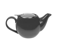 Olympia Cafe Théière 510 ml, grise, passe au micro-ondes, bec verseur facile, filtre amovible, couvercle rabattable en métal amovible, GM596