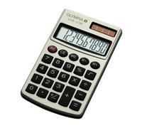 Olympia LCD 1110 Calculatrice de poche argent Ecran: 10 solaire, à pile(s) (l x H x P) 70 x 10 x 117 mm