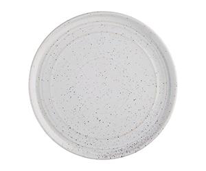 Olympia Cavolo White Speckle Flat Round Plate - 220mm 8 2/3" (Box 6)