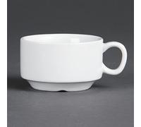 Tasse à expresso empilable blanche Olympia x 12 Blanc