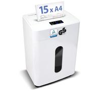 Olympia CC 2515 S Destructeur de Documents et de Papier pour Documents, CD, DVD et Cartes de crédit P4 Coupe en Particules 15 Feuilles 25 l Appareil Ultra Silencieux Seulement 43 DB