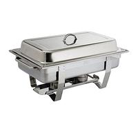 Olympia Chauffe-plat Milan GN - 1/1 9 litres, couleur argent, comprend un couvercle isolant thermique, usage professionnel et domestique, K409