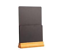 Olympia Chevalet de table ardoise double face, dimensions : 325 (H) x 210 (L) x 55 (P) mm, comprend 2 tableaux noirs avec support en pin, GJ096
